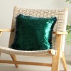 Amelie Home Retro Square Velvet Throw Pillow - 3 of 4
