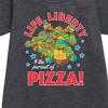 - Teenage Mutant Ninja Turtles - Life Liberty Pursuit Of Pizza Graphic Short Sleeve Fleece Dress - 2 of 3