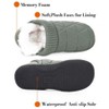 Women's Fur Lined Slippers Memory Foam Slippers with Plush Fleece Lining Slip on Quilted Thermal Slippers Indoor Or Outdoor - 4 of 4