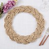 Saro Lifestyle Table Mats with Braided Design (Set of 4), Beige - 4 of 4