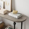 Nasitip 2-Tier Console Table, 43.3" Entryway Table with Storage, Metal Frame, Behind Couch Table for Living Room, Hallway, Entryway - 4 of 4