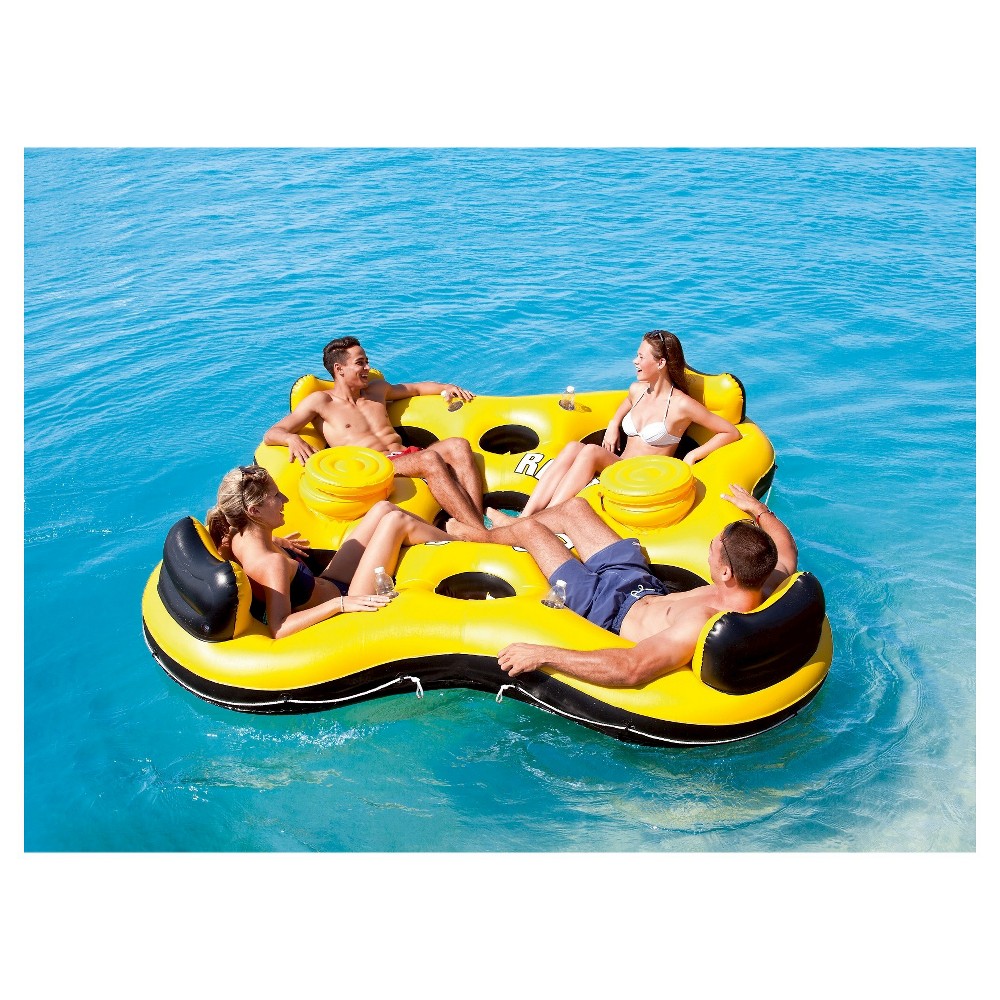 UPC 821808431151 product image for CoolerZ Rapid Rider X4 Floating Island - Yellow | upcitemdb.com