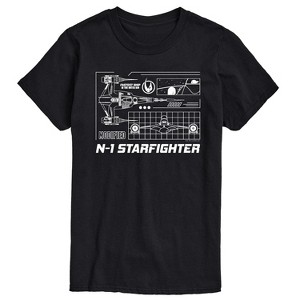 Men's - Star Wars - The Mandalorian N1 Starfighter Short Sleeve Graphic T-Shirt - 1 of 4