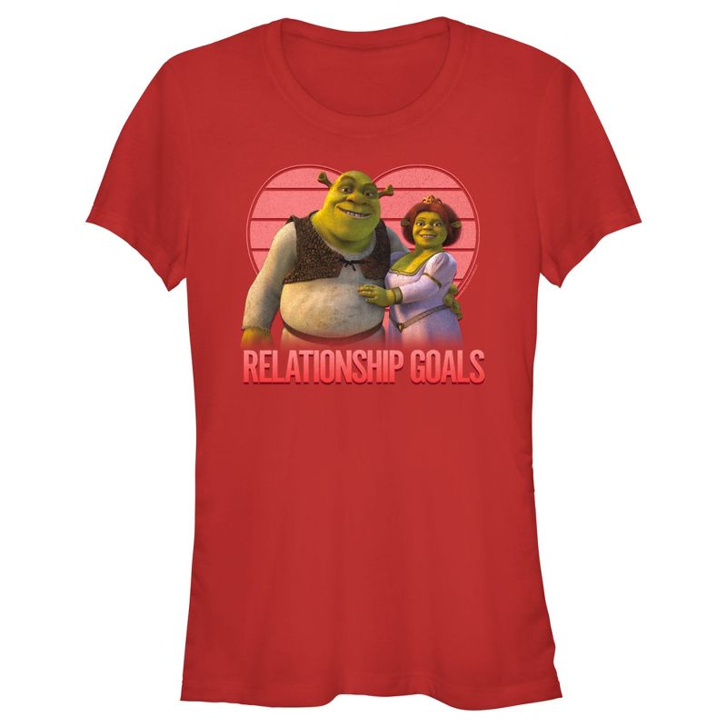 Junior's Women Shrek Relationship Goals T-Shirt, 1 of 5
