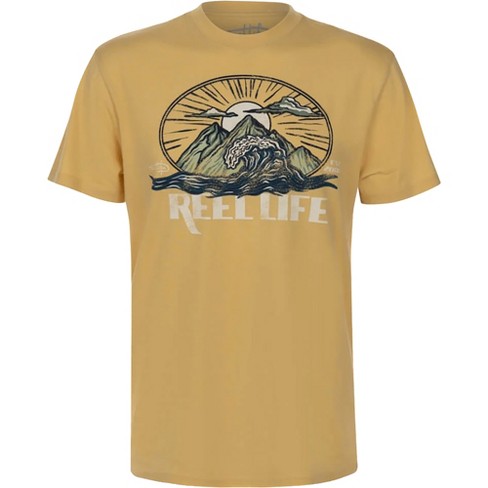 Reel Life - Neptune Ocean Washed T-Shirt, Alloy (All Sizes) - Outdoor Performance Gear