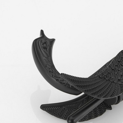 Matte Black Swan Single Hole Bathroom Faucet with Metal Drain
