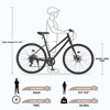 Gulches 700C Hybrid Bicycles with 7-Speed Gears and Disc Brakes - Champagne - 4 of 4