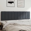 vidaXL Headboard Cushion Bedroom Hanging Upholstered Pillow Headboard Velvet - Dark Gray 72" - 2 of 4