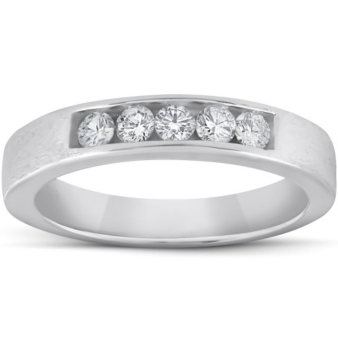 Pompeii3 1/3ct Mens 14k White Gold Diamond Wedding Ring Band : Target