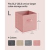 SONGMICS Storage Cubes, 13-Inch Non-Woven Fabric Bins with Double Handles, Set of 8, Closet Organizers for Shelves, Foldable, for Clothes - 4 of 4