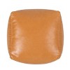 Vynxaria Candy Contemporary Faux Leather Square Pouf ¨C Versatile Ottoman & Floor Cushion - 3 of 4
