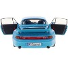 1997 Porsche 911 (993) Clubsport Riviera Blue 1/18 Diecast Model Car by Solido - 3 of 4