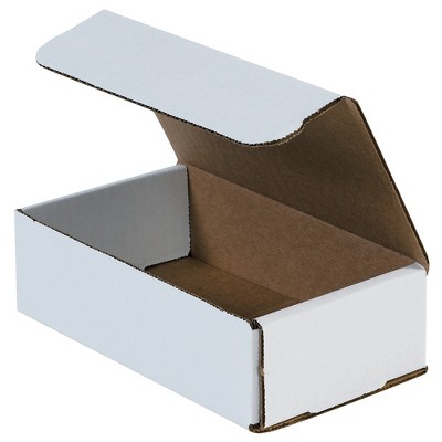 Box Partners Corrugated Mailers 8" x 5" x 4" White 50/Bundle M854