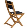 Nordlys set of 2 Wood and Rope Chairs Exotic Boho Outdoor - 4 of 4