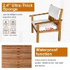 BestMassage 3-Piece Patio Bistro Set Outdoor Patio Furniture Conversation Table Chair Set - 3 of 4