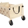 Grungis Lightweight Portable Wagon Cart,All-Terrain Shopping Cart with Wheels,Utility Cart for Camping,Shopping - 4 of 4