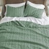 Bedsure 100% Cotton Quilt Set Lightweight Bedspread Cozy Bedding Coverlet Pillow Shams - 3 of 4