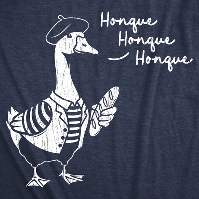 Мужские футболки Crazy Dog T-Shirts, Inc. Mens Funny T Shirts Honque Honque Sarcastic French Goose Graphic Novelty Tee for Men - Crazy Dog Men's T Shirt for Animal Lovers Navy L — фото 2
