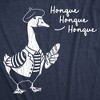 Mens Funny T Shirts Honque Honque Sarcastic French Goose Graphic Novelty Tee for Men - Crazy Dog Men's T Shirt for Animal Lovers - 2 of 4