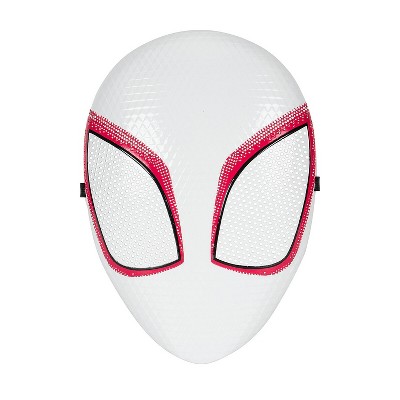 Jazwares Marvel Girls' Ghost Spider Halloween Costume Mask - White One Size