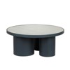 Nautilus Antique Silver Mirrored Coffee Table - 2 of 4
