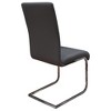 Best Master Furniture,Alison Faux Leather Chrome Dining Side Chair in Gray (Set of 2) - 2 of 2