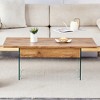 KIGFTSOD Lift-Top Coffee Table with Storage and Tempered Glass Base, Space-Saving, Multi-Color for Living Room, Office - 4 of 4