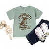 The Juniper Shop Hootin' Leads To Hollerin' Owl Toddler Short Sleeve Tee - 4T - Seafoam - 3 of 4