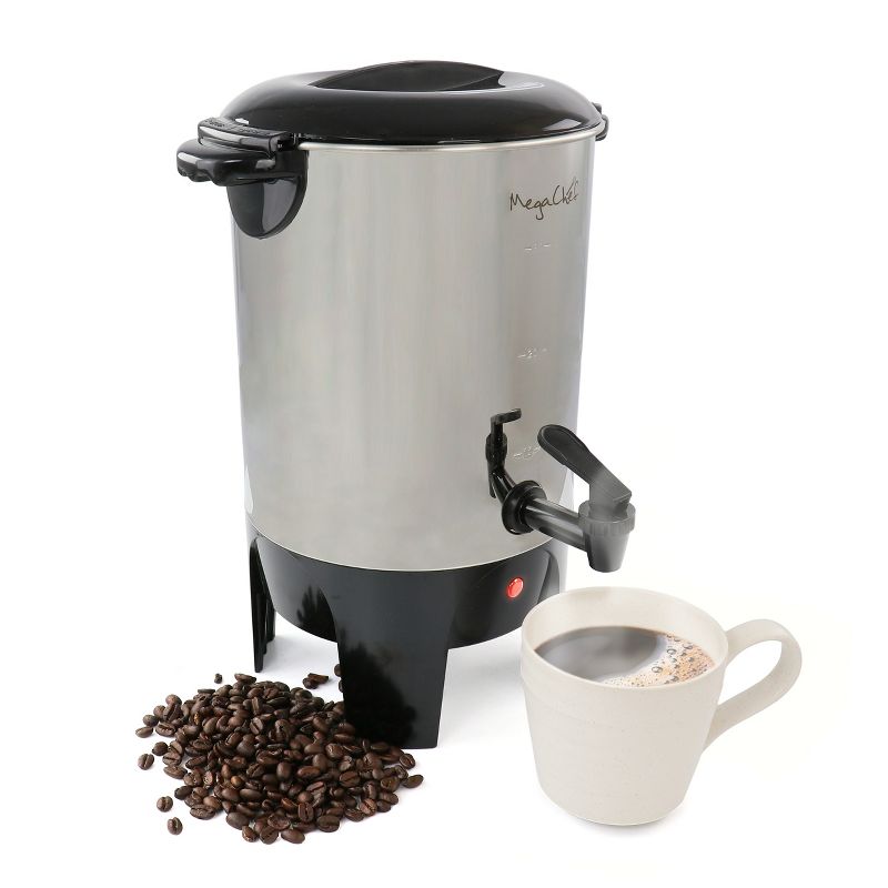 MegaChef 30 Cup Stainless Steel Coffee Urn, 1 of 7