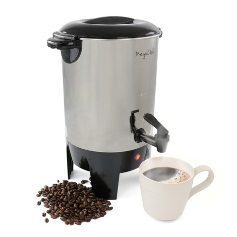 Megachef 30 Cup Stainless Steel Coffee Urn : Target