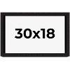 PosterPalooza | Modern Shadow Box 1" Depth Black Picture Frame - UV Acrylic, Backing Board, Hanging Hardware - 2 of 4