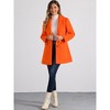 INSPIRE CHIC Women's Notched Lapel Single Breasted Outwear Fall coat - 2 of 4