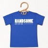 The Juniper Shop Handsome Just Like Dad Toddler Short Sleeve Tee - 5T - Royal - 2 of 4