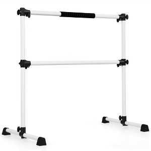 Costway 4ft Portable Ballet Barre Freestanding Adjustable Double Dance Bar - 1 of 4