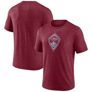MLS Colorado Rapids Men's Gray Short Sleeve Triblend Chest Logo T-Shirt - 1 of 3