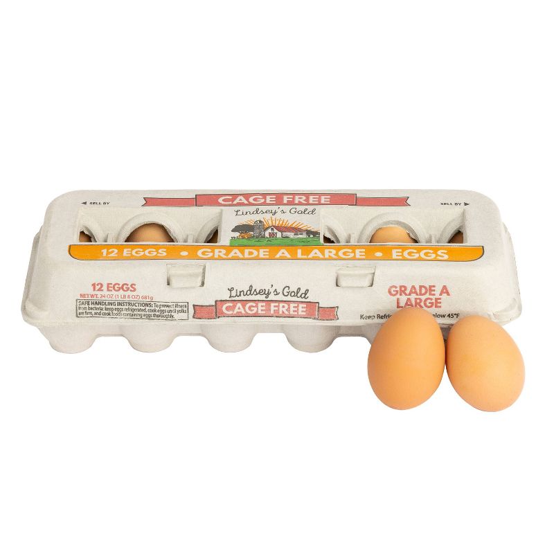 Lindsey&#39;s Gold Cage Free Grade A Brown Eggs - 12ct, 3 of 4