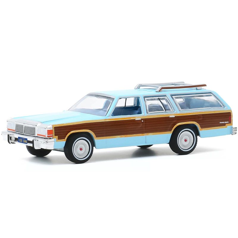 1979 Ford LTD Country Squire Light Blue "Charlie's Angels" (1976-1981) TV Series "Hollywood Series" Release 29 1/64 Diecast Model Car by Greenlight, 2 of 4
