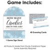 Big Dot of Happiness Winter Wonderland - How Many Candies Snowflake Holiday Party and Winter Wedding Game - 1 Stand and 40 Cards - Candy Guessing Game - 3 of 4