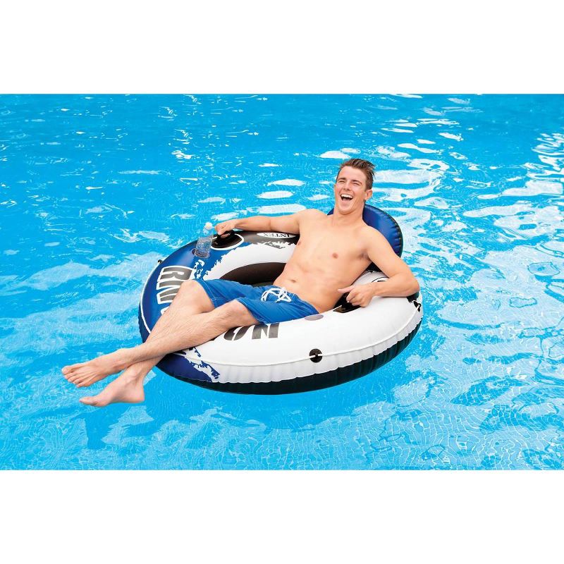Intex River Run Inflatable Floating Tube Water Raft for Lake River Pool (4 Pack), 5 of 7