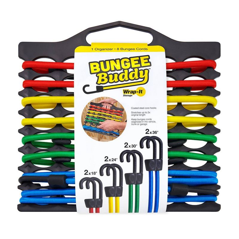 Wrap-It Bungee Buddy 8 Bungee Cords and Organizer, 1 of 11