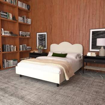Lizzie Platform Bed in Textured Linen - Threshold™
