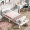 Platform Bed with Footboard Bench - ModernLuxe - 2 of 4