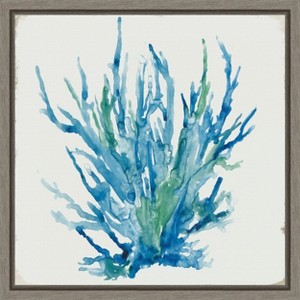 Amanti Art Blue Coral II by Aimee Wilson Canvas Wall Art Print Framed 16 x 16-in. - 1 of 4