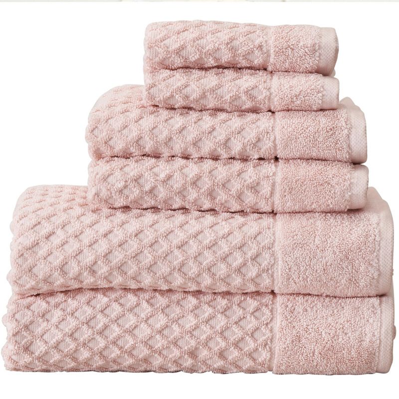 Great Bay Home Cotton Popcorn Textured Quick-Dry Towel Set, 1 of 13