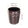 Unique Bargains Copper Finger Protector DIY Craft Embroidery Sewing Thimble 8 Pcs - 2 of 4