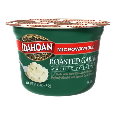 Idahoan Gluten Free Microwavable Roasted Garlic Mashed Potatoes - 1.5oz