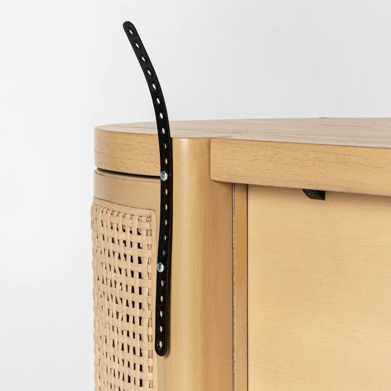 Portola Hills Caned Door Console with Shelves - Threshold™ designed with Studio McGee, 6 of 17