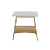 NicBex Mid-Century Style Coffee Table with White Top & Wooden Legs,End Table/Center Tables for Living Room - 3 of 4