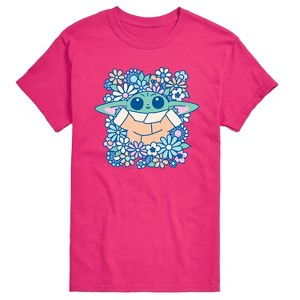 Men's - The Mandalorian - Grogu Flowers Short Sleeve Graphic T-Shirt - 1 of 3
