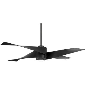 64" Minka Aire Modern Indoor Ceiling Fan with LED Light Remote Control Matte Black for Living Room Kitchen Bedroom Family Dining - 1 of 4
